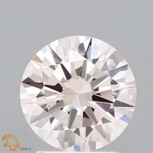 2 Carat Round Fancy Light Pink VS1 Lab Diamond