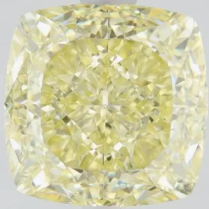 2.01 Carat Cushion Brilliant Fancy Yellow VS1 Natural Diamond