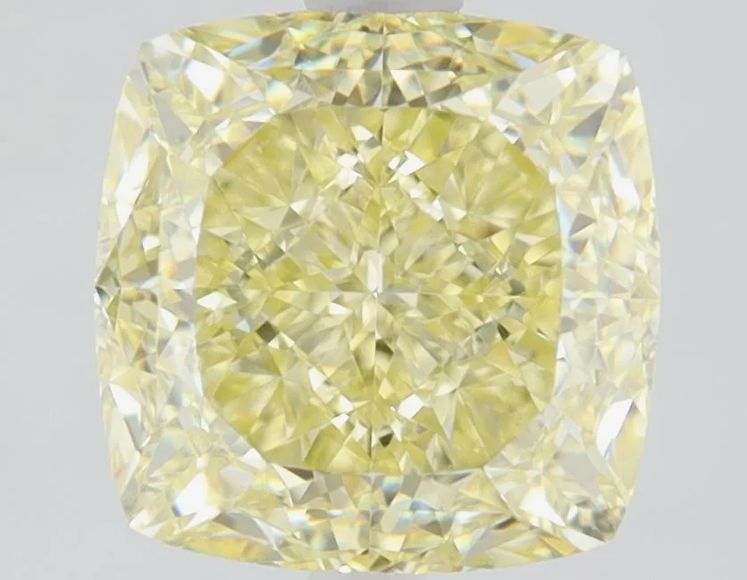 2.01 Carat Cushion Brilliant Fancy Yellow VS1 Natural Diamond 1 2.01 Carat Cushion Brilliant Fancy Yellow VS1 Natural Diamond