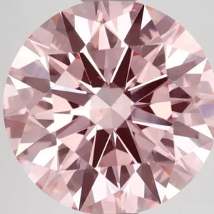 3.65 Carat Round Fancy Vivid Pink VS1 Lab Diamond