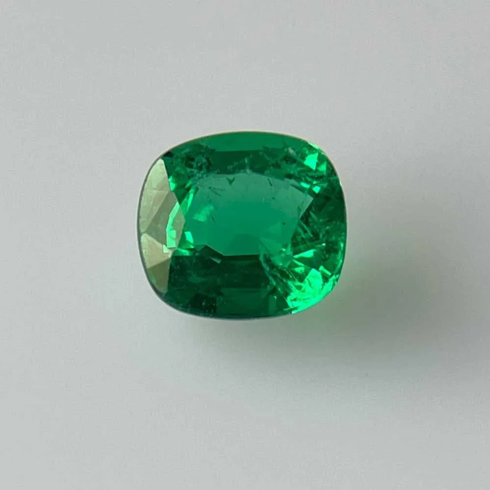 1.56 Carat   CUSHION EMERALD