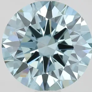 1.51 Carat Round Fancy Vivid Blue VVS2 Lab Diamond