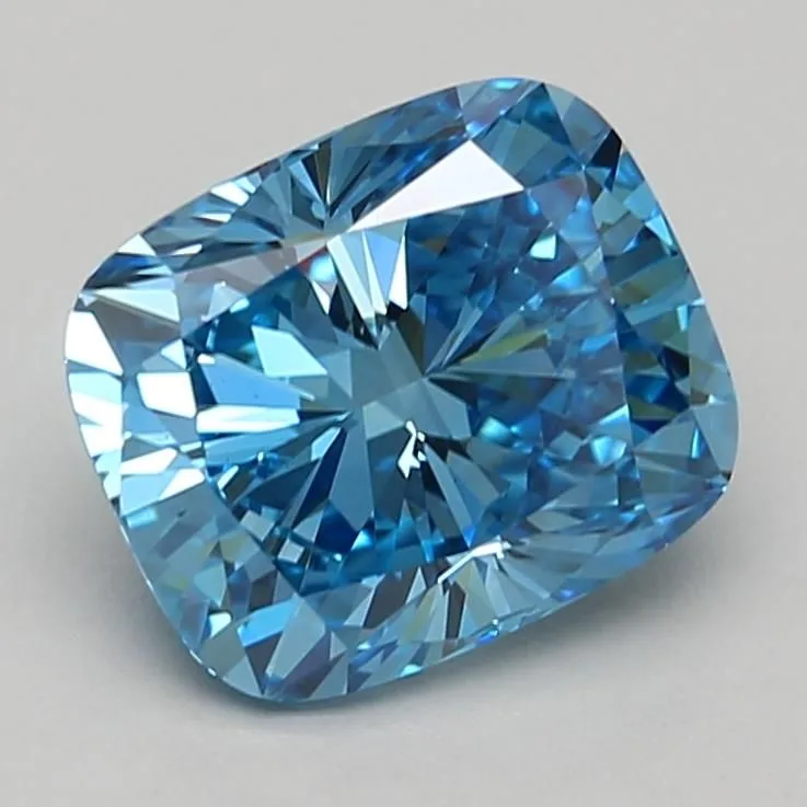 1.94 Carat Fancy Vivid Blue VS1 CUSHION BRILLIANT Lab Diamond