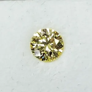 1.07 Carat Round Fancy Yellow VVS1 Natural Diamond