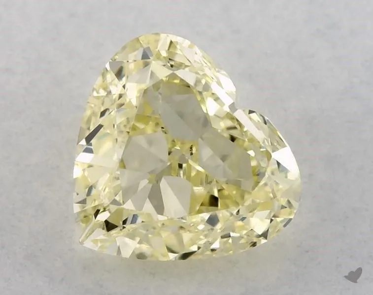 1 Carat Heart Fancy Light Yellow SI2 Natural Diamond 1 1 Carat Heart Fancy Light Yellow SI2 Natural Diamond