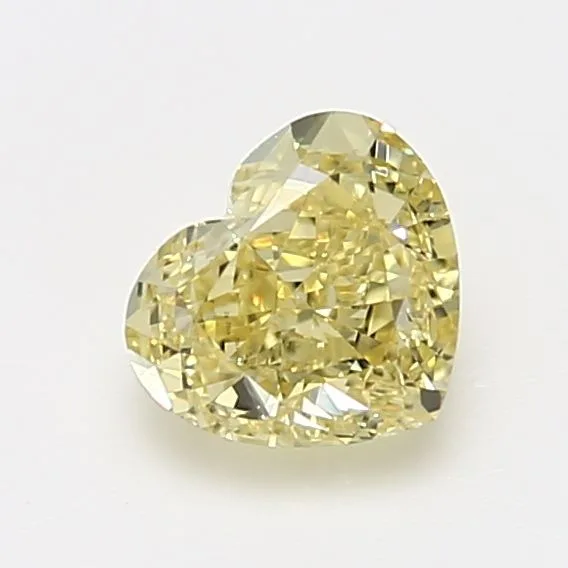 1.35 Carat Heart Fancy Intense Yellow VS1 Natural Diamond