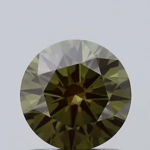 1.07 Carat Round Fancy Deep Green VS1 Lab Diamond