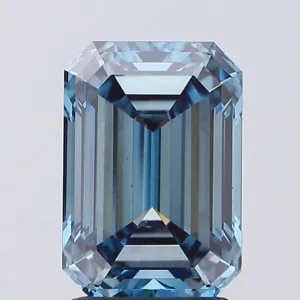 2.28 Carat Emerald Fancy Intense Blue VVS2 Lab Diamond
