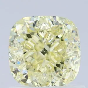1.13 Carat Cushion Modified Fancy Light Yellow VS1 Natural Diamond