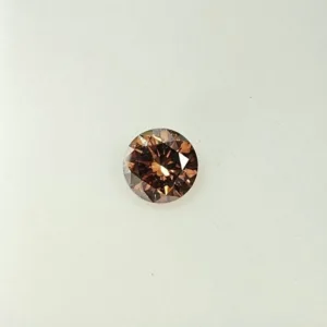 1.07 Carat Round Fancy Dark Orange Brown SI1 Natural Diamond
