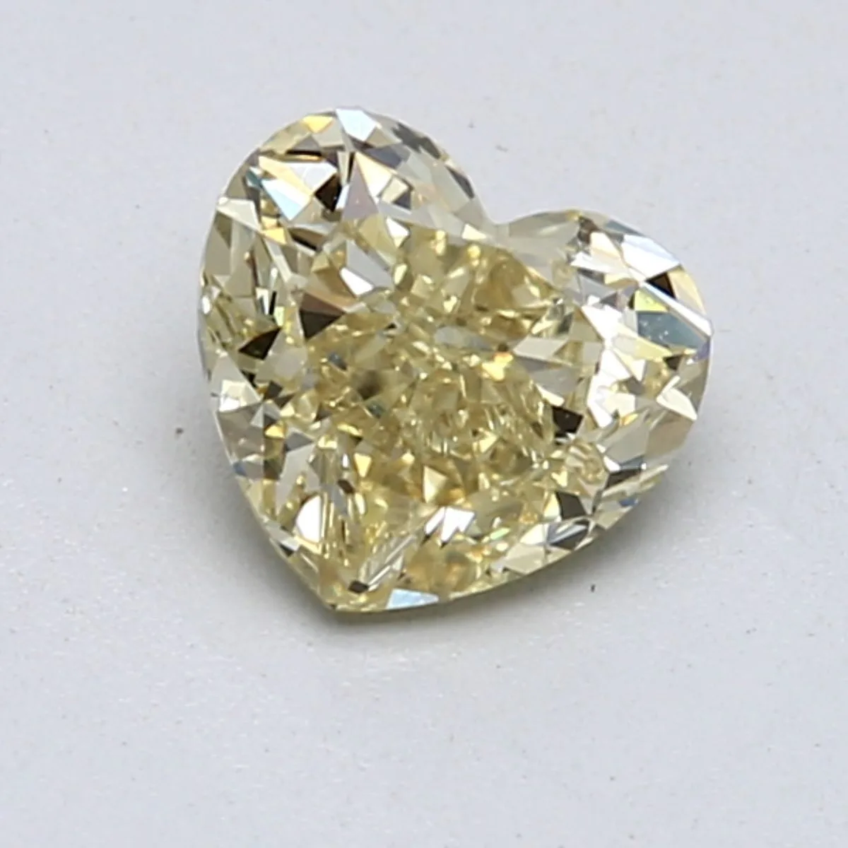 1.02 Carat Heart Fancy Yellow SI1 Natural Diamond