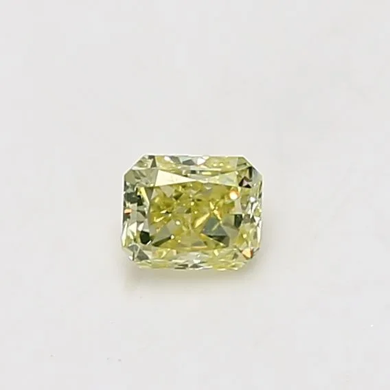 0.29 Carat Radiant Fancy Yellow VS2 Natural Diamond