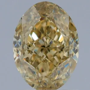 1.5 Carat Oval Fancy Yellow VS2 Natural Diamond