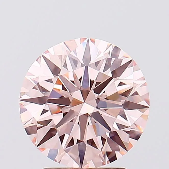 3.07 Carat Round Fancy Pink VS1 Lab Diamond