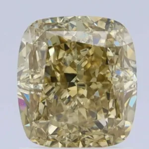 1.75 Carat Cushion Modified Fancy Yellow SI1 Natural Diamond