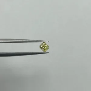 0.51 Carat Cushion Brilliant Fancy Yellow SI2 Natural Diamond
