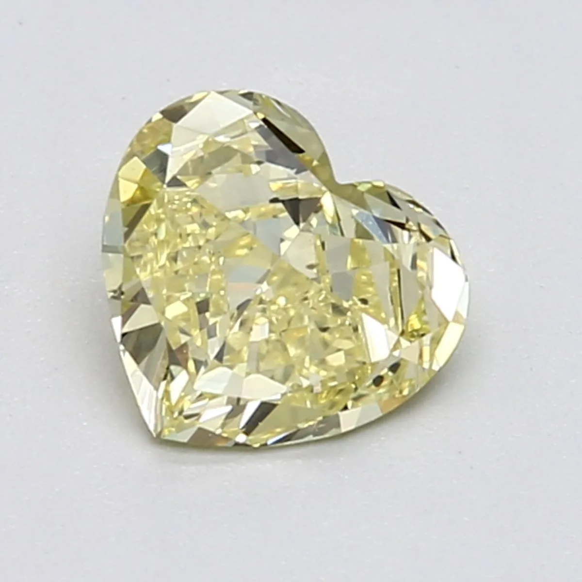 1.02 Carat Heart Fancy Intense Yellow VS2 Natural Diamond