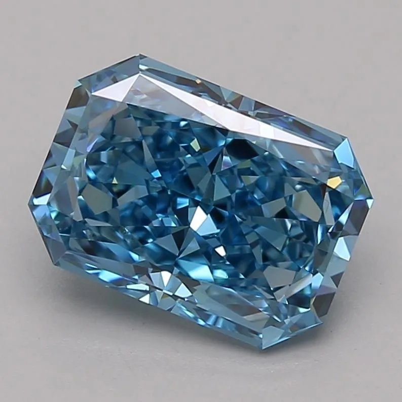 2.85 Carat Fancy Vivid Blue IF RADIANT Lab Diamond