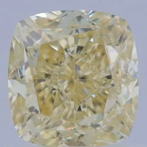 1.11 Carat Cushion Modified Fancy Light Yellow VS1 Natural Diamond