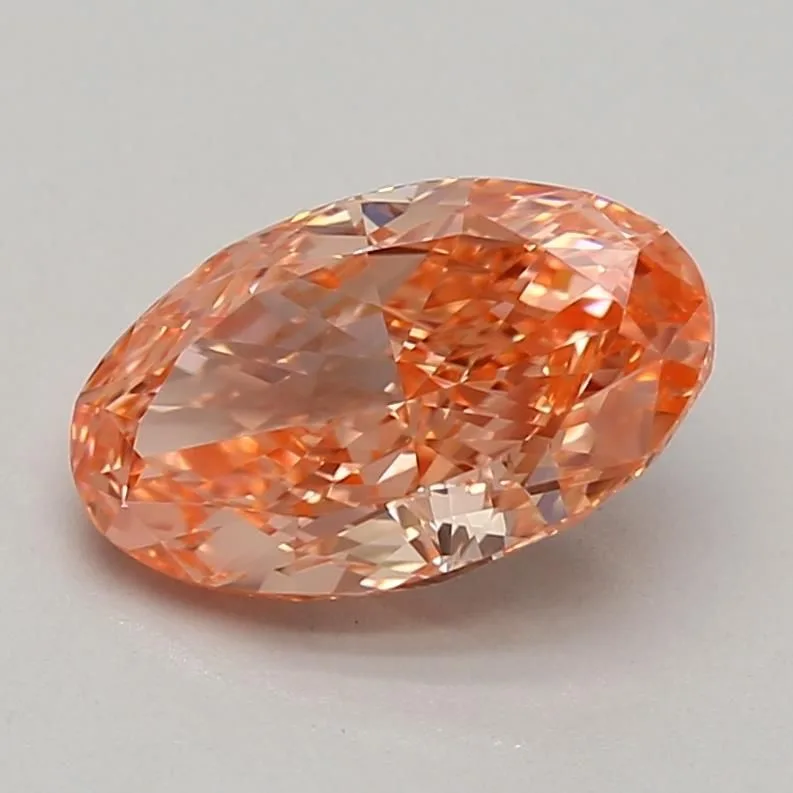 1.52 Carat Fancy Vivid Pink VVS1 OVAL Lab Diamond