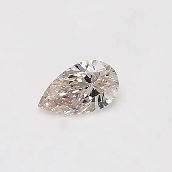 0.24 Carat Pear Light Brown SI1 Natural Diamond