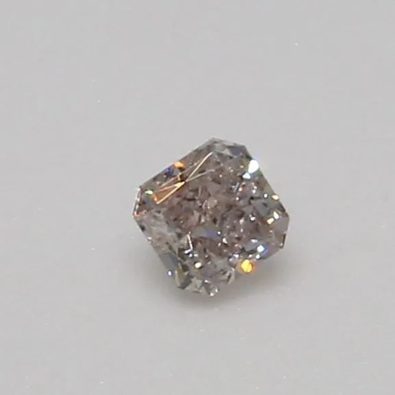 0.06 Carat Radiant Light Brown Natural Diamond