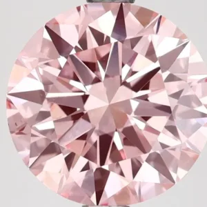 2.8 Carat Round Fancy Vivid Pink VS1 Lab Diamond