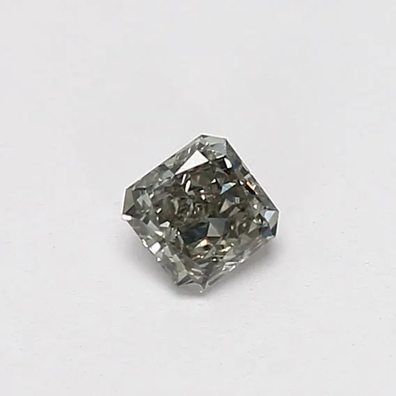 0.24 Carat Radiant Fancy Light Gray I1 Natural Diamond