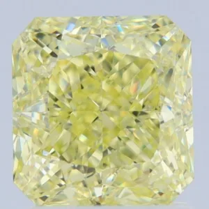 2.01 Carat Emerald Fancy Yellow VS2 Natural Diamond