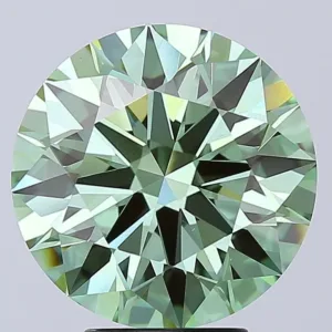 5.1 Carat Round Fancy Vivid Green VS1 Lab Diamond