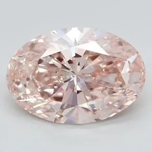 3.23 Carat Fancy Intense Brownish Pink IF OVAL Lab Diamond