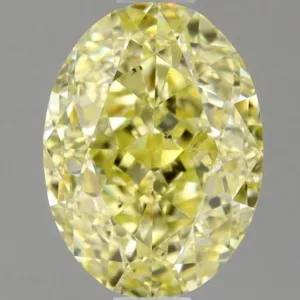 1.32 Carat Oval Fancy Yellow SI1 Natural Diamond