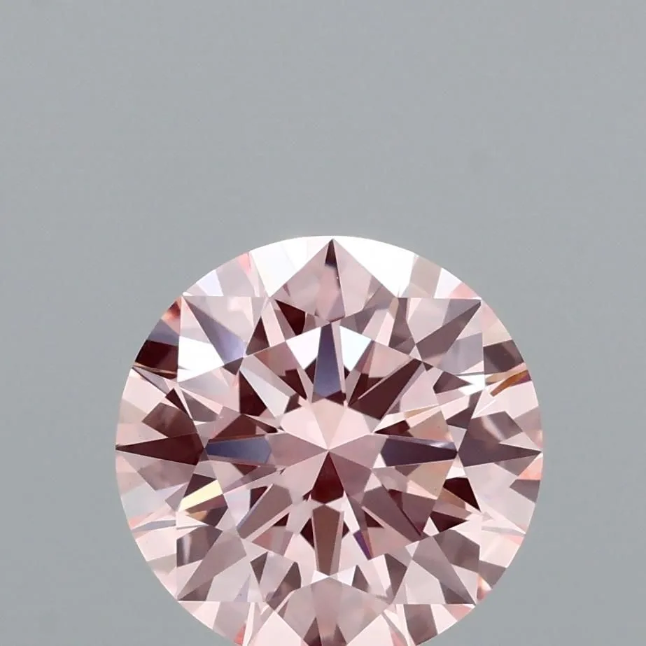 2.11 Carat Round Fancy Vivid Pink VVS2 Lab Diamond