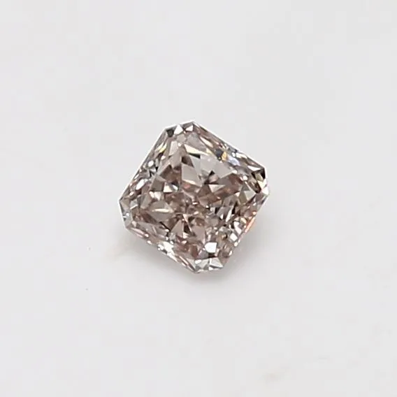 0.26 Carat Radiant Fancy Light Brown SI1 Natural Diamond