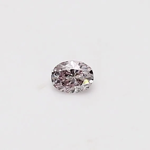 0.09 Carat Oval Fancy Pink Natural Diamond