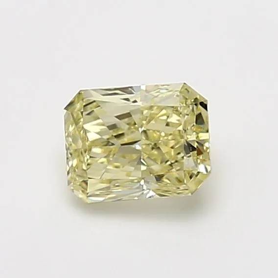 0.8 Carat Radiant Fancy Yellow SI1 Natural Diamond