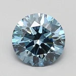 0.94 Carat Fancy Vivid Blue VS1 ROUND Lab Diamond