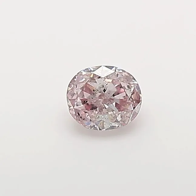 0.19 Carat Oval Fancy Pink I1 Natural Diamond