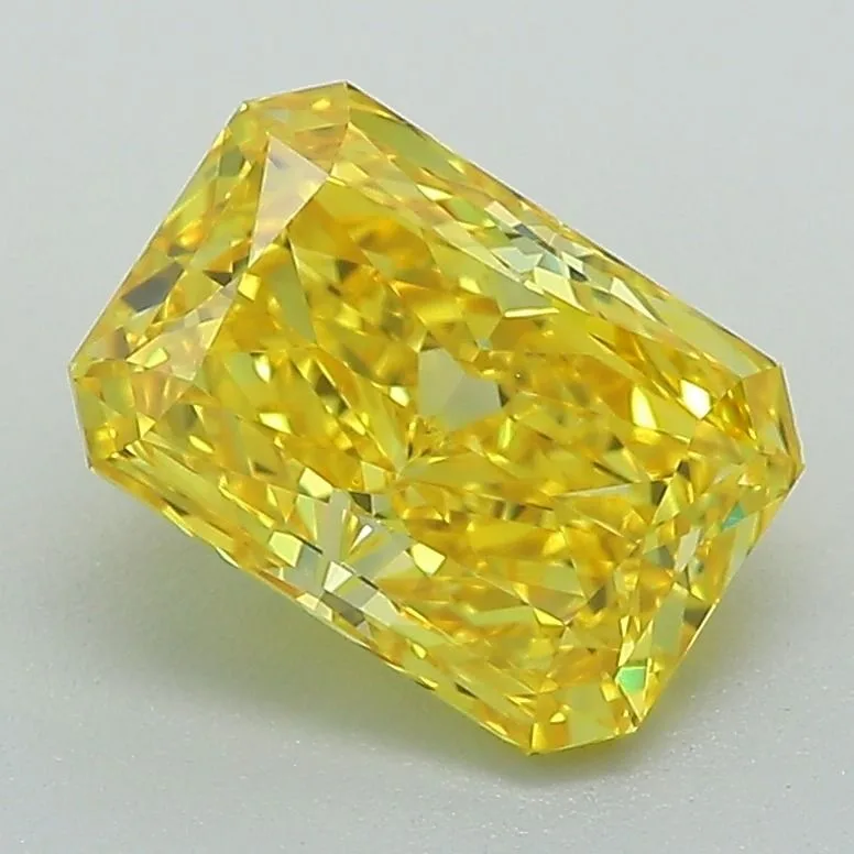 1.6 Carat Fancy Vivid Yellow VVS1 RADIANT Lab Diamond