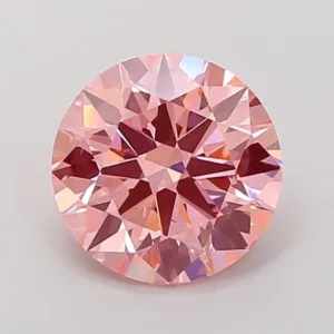 2 Carat Round Fancy Vivid Pink VS1 Lab Diamond