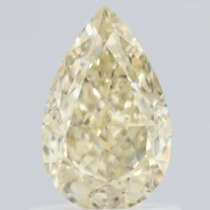 1.03 Carat Pear Fancy Light Yellow VVS1 Natural Diamond