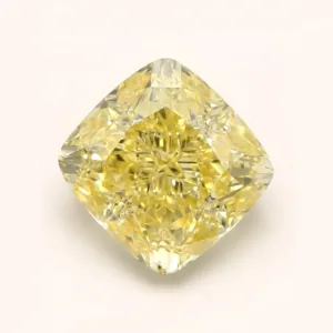 1.63 Carat Cushion Modified Fancy Yellow VS2 Natural Diamond