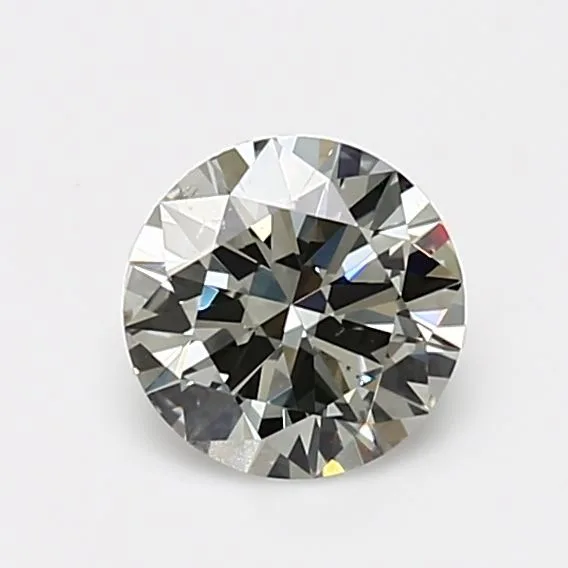 1 Carat Round Fancy Light Gray SI1 Natural Diamond