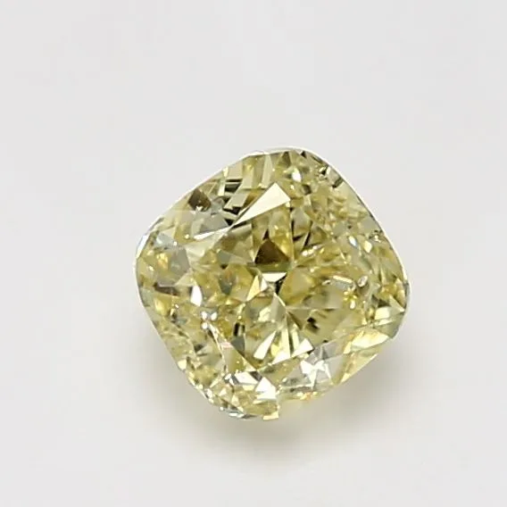 1.01 Carat Cushion Brilliant Fancy Yellow SI2 Natural Diamond
