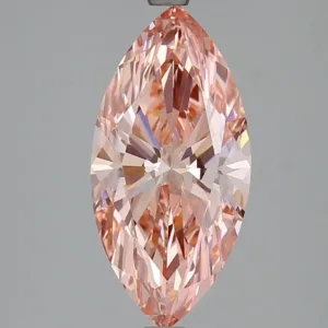 3.36 Carat Fancy Vivid Pink VS1 MARQUISE Lab Diamond