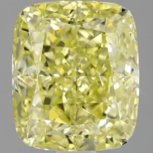 2.02 Carat Cushion Modified Fancy Yellow VS1 Natural Diamond
