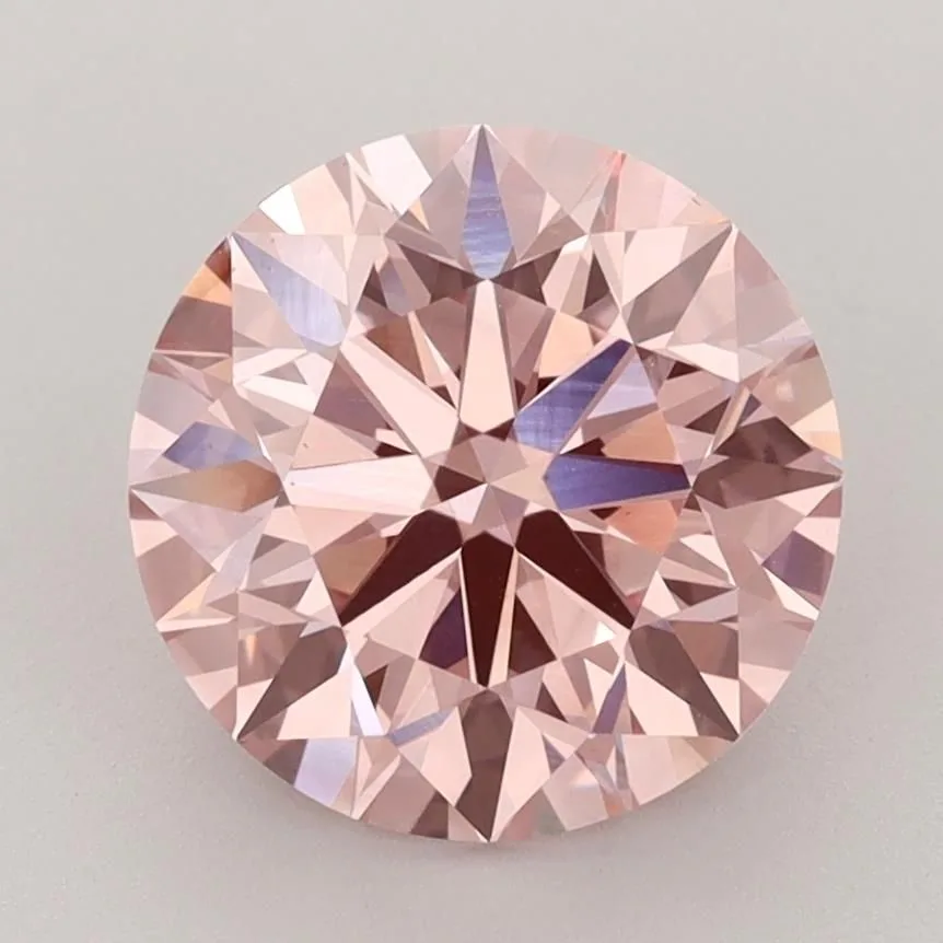 3.23 Carat Round Fancy Vivid Pink VS1 Lab Diamond