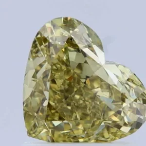 1.31 Carat Heart Fancy Yellow VVS2 Natural Diamond