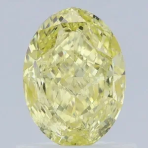 1.01 Carat Oval Fancy Intense Yellow SI1 Natural Diamond