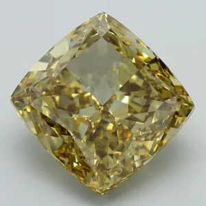 11.39 Carat Cushion Modified Fancy Vivid Yellow VVS2 Lab Diamond